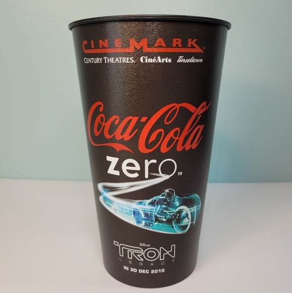 Tron Legacy Cinemark Movie Promo Cup Dec 2010 Souvenier Tumbler Disney USA Made - Picture 1 of 8